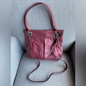 Coach shoulder bag with long strap